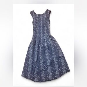 Universal Thread Blue Floral Midi Dress